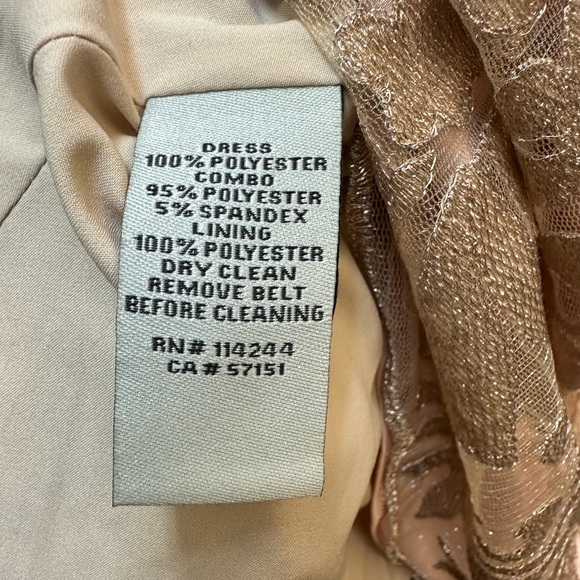 Eliza J Pink & Gold Lace Midi Dress - Picture 6 of 10